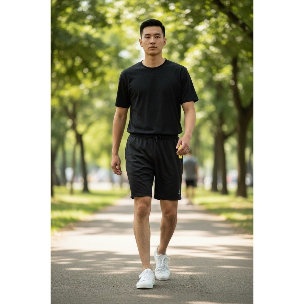 All in Motion Men's‎ Black Mesh Athletic Shorts 2XL Drawstring